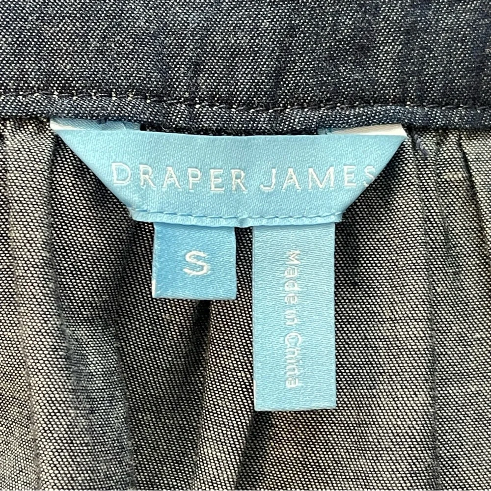 Draper James Maren Top in Chambry Dark Wash Size Small NWOT - Picture 7 of 7
